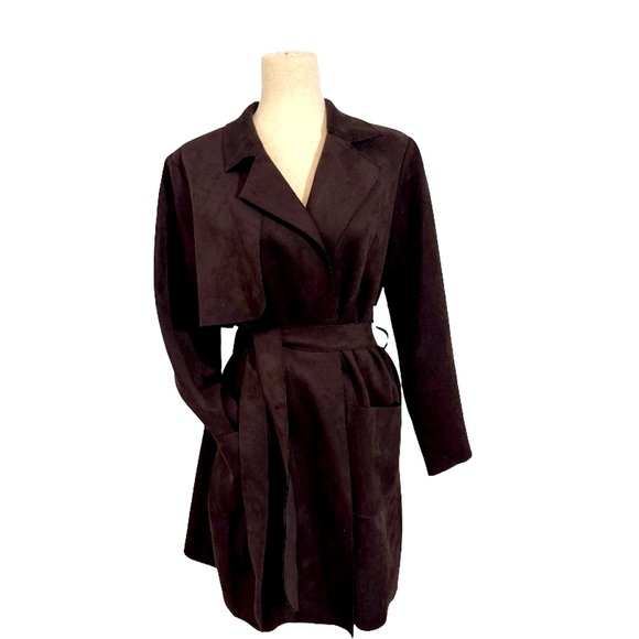 Ruby Rd. Jackets & Blazers - Ruby Rd. Dark Brown Trench Coat woman’s sz M